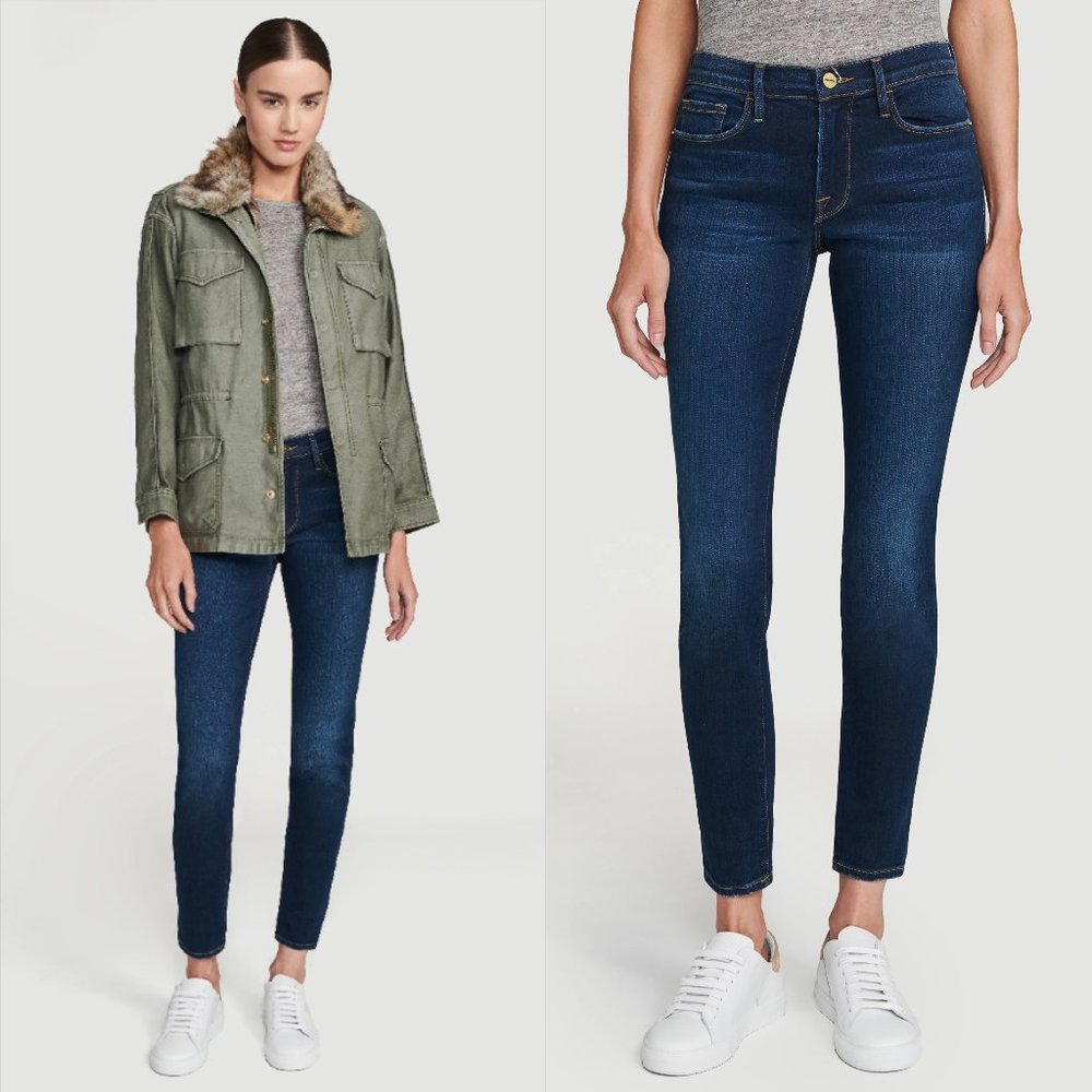 FRAME Denim Le Skinny de Jeanne Jeans Mid Rise